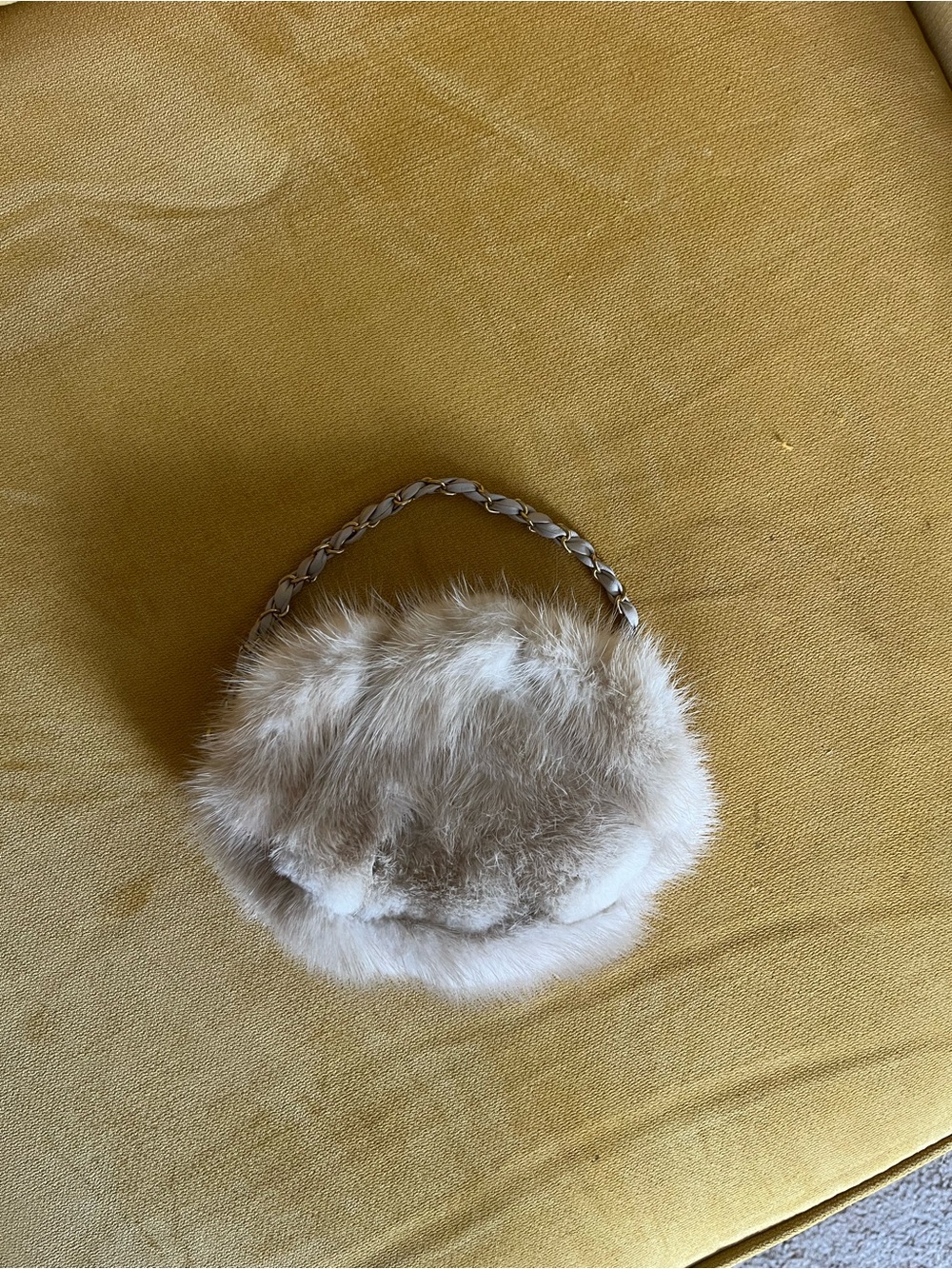 Real fur purse